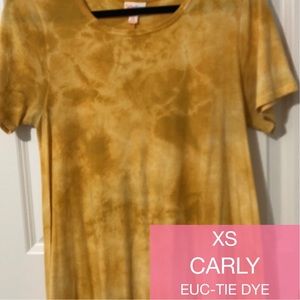Tie Dye Golden Yellow LulaRoe Carly